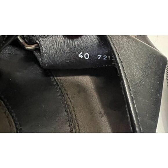 Dansko Sissy black patent leather platform sandals. Size 40(W). - Picture 10 of 10